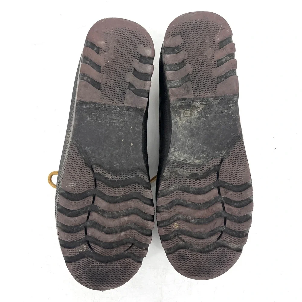 Sperry Waterproof‎ Rubber Duck Boot Moccasin Style Women's Size 9.5 Black Tan